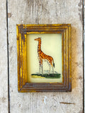 Indian glass painting of a giraffe