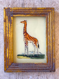 Indian glass painting of a giraffe