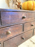 Victorian pine workshop drawers