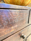 Victorian pine workshop drawers