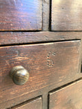 Victorian pine workshop drawers