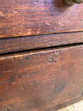 Victorian pine workshop drawers