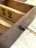 Victorian pine workshop drawers
