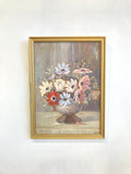 Vintage framed oil on board - 1944