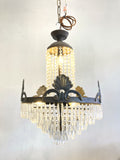 Antique chandelier with sea shell motifs