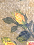 Vintage floral oil on canvas