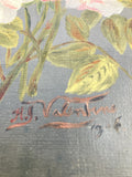 Floral oil on board 1906