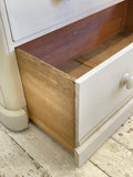 Large painted Victorian chest of drawers