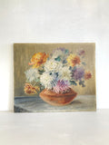 Early 1900's floral oil on canvas