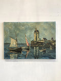 Antique French oil on canvas - Tour Solidor