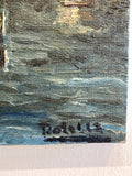 Antique French oil on canvas - Tour Solidor