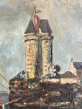 Antique French oil on canvas - Tour Solidor