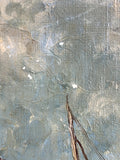 Antique French oil on canvas - Tour Solidor