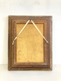 Antique framed French floral painting