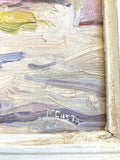 Antique French framed impressionist painting