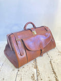 Vintage leather weekend bag