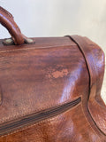 Vintage leather weekend bag