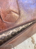 Vintage leather weekend bag