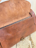 Vintage leather weekend bag