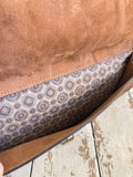 Vintage leather weekend bag