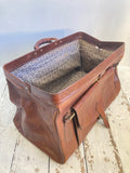 Vintage leather weekend bag