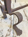 Antique fire dogs or andirons