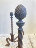 Antique fire dogs or andirons