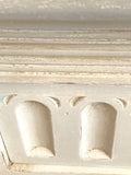 Painted vintage low chest of drawers