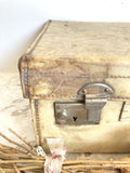 Vintage vellum suitcase