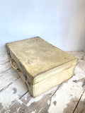 Vintage vellum suitcase
