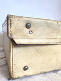 Vintage vellum suitcase