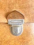 Old leather briefcase or bag