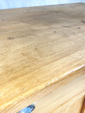 C19th pine cupboard or buffet