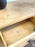 C19th pine cupboard or buffet