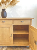 C19th pine cupboard or buffet