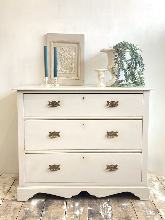 Painted antique chest of drawers