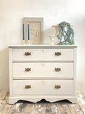 Painted antique chest of drawers