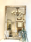 Large window frame mirror
