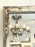 Large window frame mirror