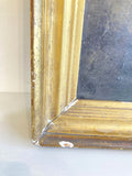 Antique portrait of a child in gilt frame, 1816