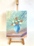 Floral oil on board