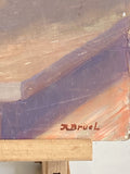 Floral oil on board