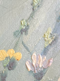 Floral oil on board