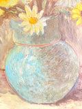 1930's oil on canvas - flowers