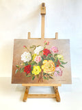 Vintage floral on board