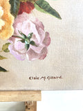 Vintage floral on board