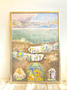 Framed collectable 1986 Chunnel Poster