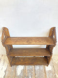 Victorian pine wall shelf