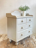 Painted Victorian pine chest of drawers