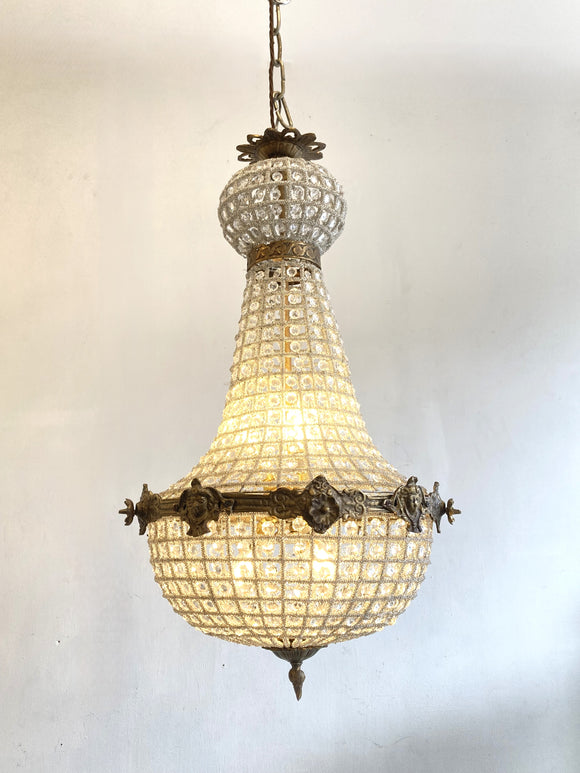 Medium vintage button empire chandelier